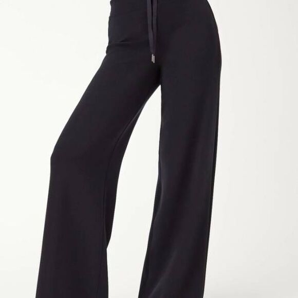 Spanx AirEssentials Wide Leg Pants in black sz 1X tall